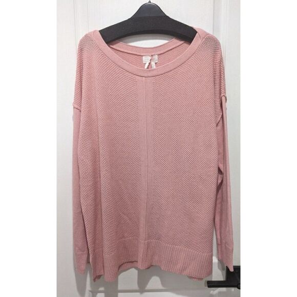 New caslon | Piqué Pullover Sweater In Pink Bride - Picture 3 of 9